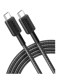 Anker 322 USB-C to USB-C Braided Cable (1.8m), A81F6H11 - Black