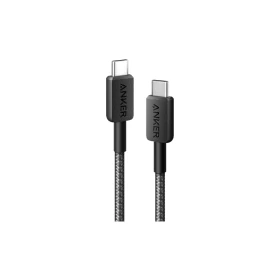 كابل أنكر 322 USB-C إلى USB-C (طوله 0.9 متر / مضفر) أسود