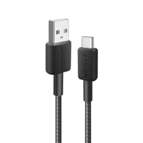 Anker 322 USB-A to USB-C Cable Braided (1.8m/6ft) -Black A81H6H11