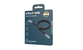 XTRA POWER CABLE USB- C TO USB-C240W SOLID BRAIDED - XPCTC240WF1