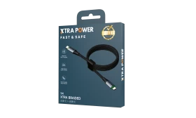 XTRA POWER CABLE USB- C TO USB-C 60W  BRAIDED - XPCTC60WB1