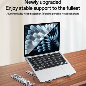 يوسيدو LP07 لابتوب ستاند خفيف الوزن وقابل للطي والتعديل لعدة زوايا